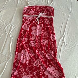 💝Finesse Pink and Red Tropical Dress💝